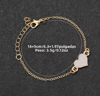 Reloj Yolako y Pulsera Corazón Oro Rosa