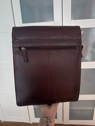 Bandolera LEABAGS piel vintage marrón