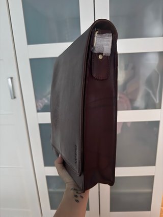 Bandolera LEABAGS piel vintage marrón
