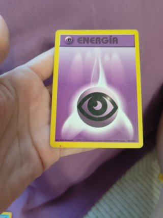 Carta pokemon Energía Psíquica 1995 anime Game