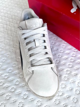 Zapatillas Puma Smash Blancas y Negras