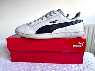 Zapatillas Puma Smash Blancas y Negras