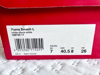 Zapatillas Puma Smash Blancas y Negras