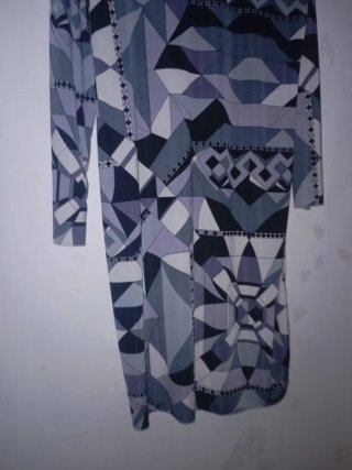 Vestido estampado geométrico talla M
