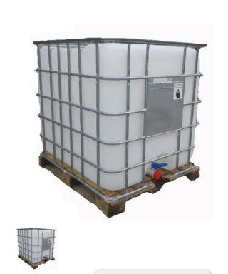 Depósito de agua 1000L con estructura