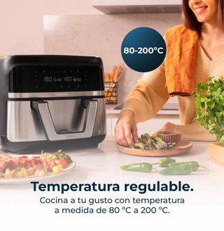 Cecotec Freidora de Aire 9L Cubeta Divisible