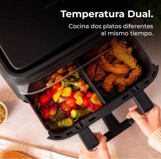 Cecotec Freidora de Aire 9L Cubeta Divisible