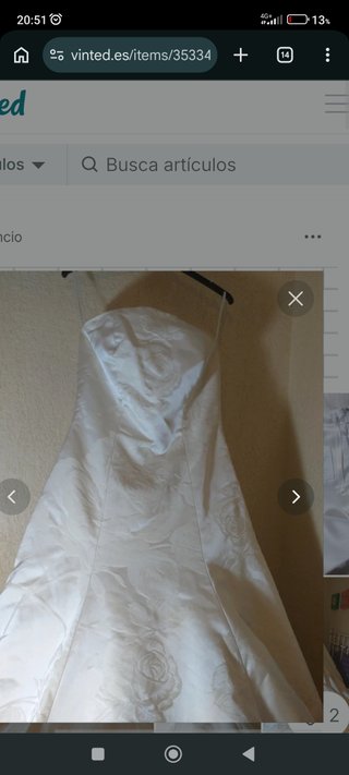Vestido de Novia Pronovias Talla 38