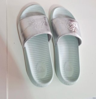 Chanclas Kappa plateadas talla 40