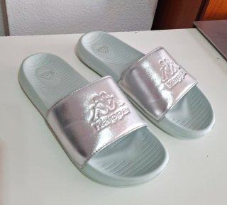 Chanclas Kappa plateadas talla 40