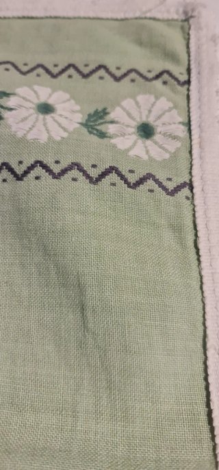 Conjunto de 7 individuais de tecido