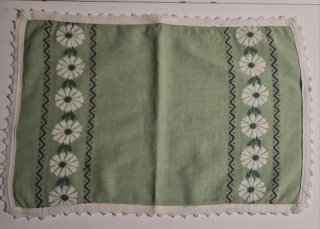 Conjunto de 7 individuais de tecido