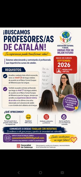 Se buscan profesores de catalán