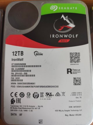 Pack 2xSeagate IronWolf 12TB + 2xSegate Exos 12TB