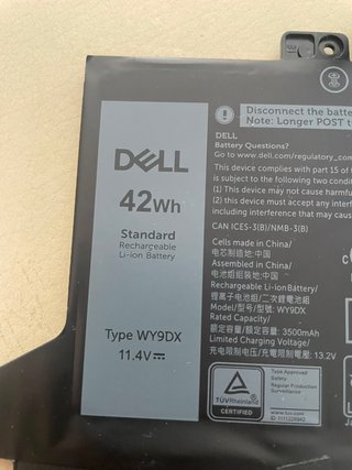 Bateria Dell WY9DX 42Wh Latitude 5420 5520 3560