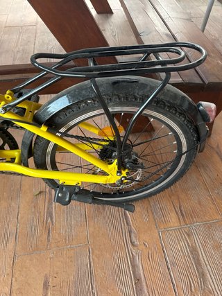 Bicicleta plegable amarilla LEOTRON