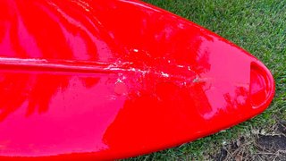 Kayak de playa rojo