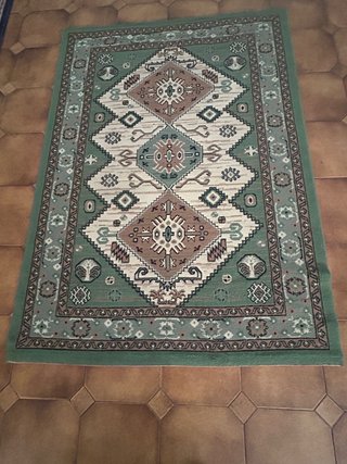 Alfombra 183x133 cm diseño geométrico