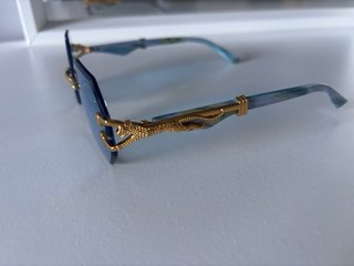 Gafas de sol Hpirme Vintage Azules y doradas