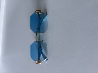 Gafas de sol Hpirme Vintage Azules y doradas