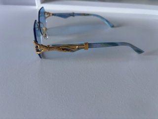 Gafas de sol Hpirme Vintage Azules y doradas