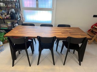 Mesa Comedor IKEA GUNNEBY Madera y Metal