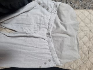 Pack 2 Pantalones Premamá Lino Negro y blanco
