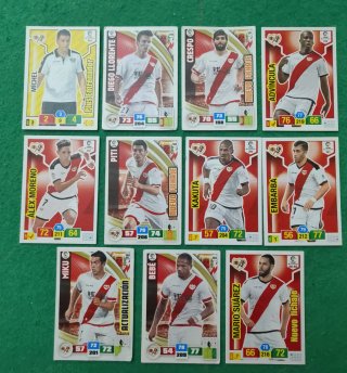 Lote de cartas Rayo Vallecano Adrenalyn XL
