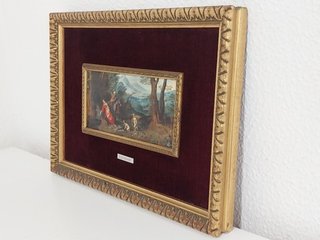 Cuadro Vintage Polysmalt - "Huida a Egipto"