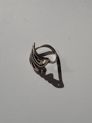 Anillo Plata 925 Diseño Artístico