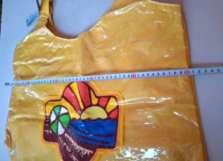 Borsa mare gialla nuova con cartellino