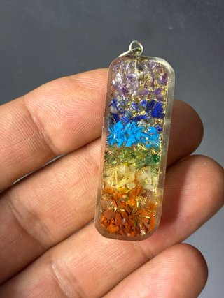 Colgante Orgonita Chakras Multicolor