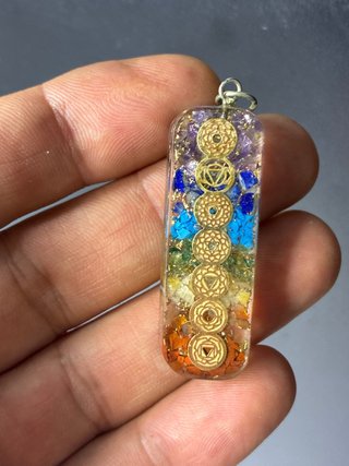 Colgante Orgonita Chakras Multicolor