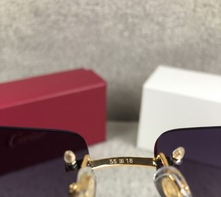 Gafas de Sol Cartier Rimless Negras Originales
