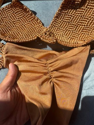 BIKINI MACRAMÉ DE LUJO — Licra Satinada (NUEVO)