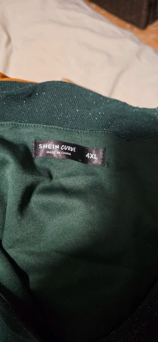 Vestido verde brillante talla curvy