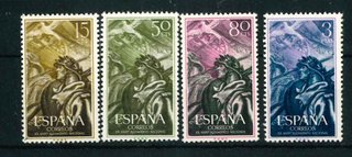 España. Alzamiento 1956 Edifil 1187/90 R25