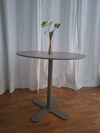 Mesa alta redonda metálica,x jardín Antibes Isimar