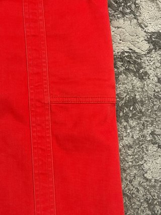 Falda Carolina Herrera Roja Talla 8