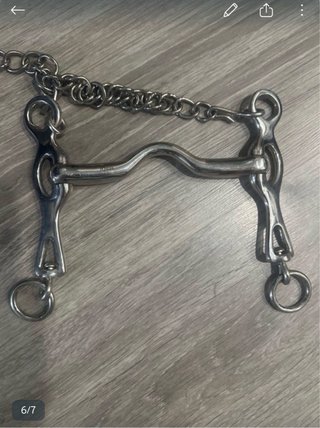 Bocado Caballo Acero Inox 14.5 cm