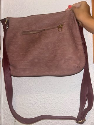 Bolso rosa y morado