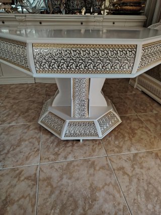Sofá Marroquí Beige y Dorado