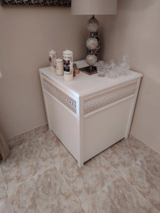 Sofá Marroquí Beige y Dorado