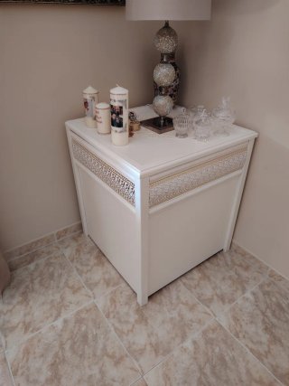 Sofá Marroquí Beige y Dorado