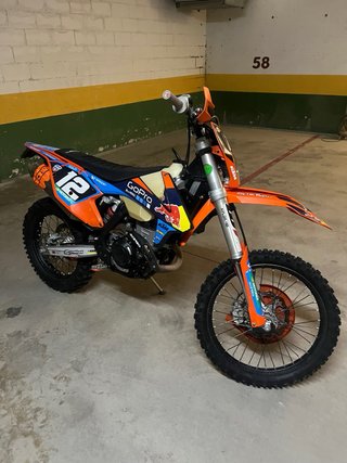 Moto Enduro/Motocross Naranja y Azul