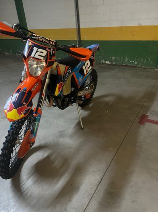 Moto Enduro/Motocross Naranja y Azul