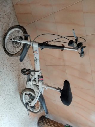 Bicicleta Plegable Blanca