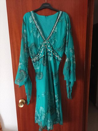 Vestido de cóctel estampado talla única
