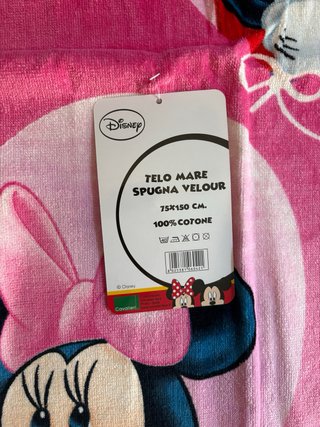 Telo mare Disney Minnie e Topolino – Spugna Velour
