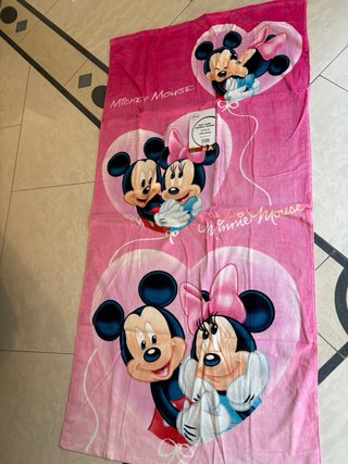 Telo mare Disney Minnie e Topolino – Spugna Velour